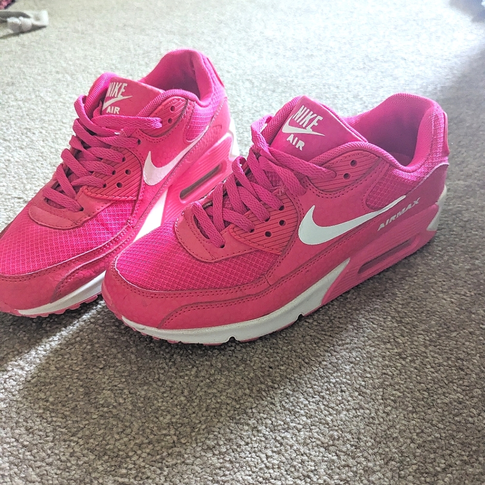 Hot pink sneakers